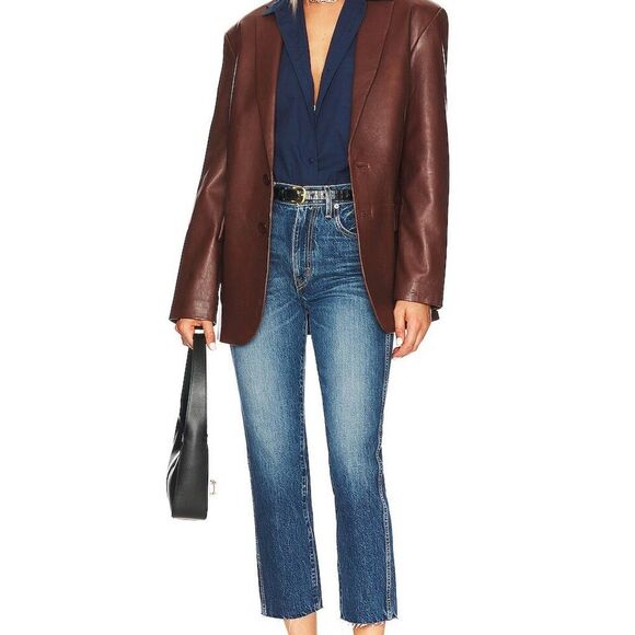 Slvrlake Hero Cropped Straight Jeans 24 - Picture 1 of 10